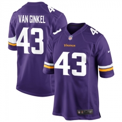 Men Minnesota Vikings Andrew Van Ginkel Purple 2023 F U S E Throwback Vapor Untouchable Limited Stitched Jersey