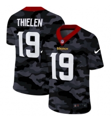 Minnesota Vikings 19 Adam Thielen Men Nike 2020 Black CAMO Vapor Untouchable Limited Stitched NFL Jersey