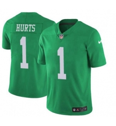 Men Nike Jalen Hurts Philadelphia Eagles Limited Green Vapor Untouchable NFL Jersey