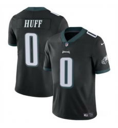 Men Philadelphia Eagles 0 Bryce Huff Black Vapor Untouchable Limited Stitched Football Jersey