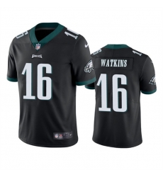 Men Philadelphia Eagles 16 Quez Watkins 2022 Black Vapor Untouchable Limited Stitched Jersey