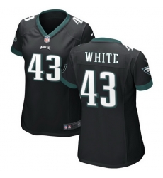 Men Philadelphia Eagles 43 Kyzir White Black Vapor Untouchable Limited Stitched Jersey