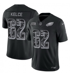 Men Philadelphia Eagles 62 Jason Kelce Black F U S E 2026 Salute to Service Limited Stitched Football Jersey Men Philadelphia Eagles 62 Jason Kelce Black F U S E 2026 Salute to Service Limited Stitched Football Jersey