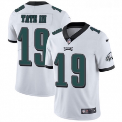 Mens Nike Philadelphia Eagles 19 Golden Tate III White Vapor Untouchable Limited Player NFL Jerse