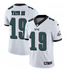 Mens Nike Philadelphia Eagles 19 Golden Tate III White Vapor Untouchable Limited Player NFL Jersey