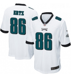 Mens Nike Philadelphia Eagles 86 Zach Ertz Game White NFL Jersey