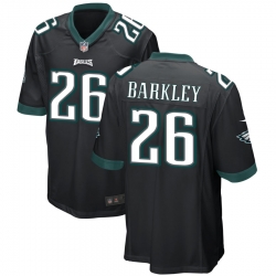 Men's Philadelphia Eagles #26 SAQUON BARKLEY Black Vapor Untouchable Limited Stitched Football Jersey