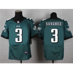 Nike Philadelphia Eagles 3 Mark Sanchez Green Elite NFL Jersey