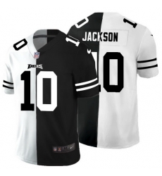 Philadelphia Eagles 10 Desean Jackson Men Black V White Peace Split Nike Vapor Untouchable Limited NFL Jersey