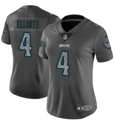 Nike Eagles #4 Jake Elliott Gray Static Womens NFL Vapor Untouchable Game Jersey