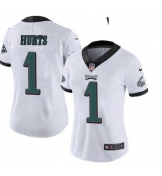 Women Philadelphia Eagles Jalen Hurts 1 Limited White Vapor Untouchable NFL Jersey