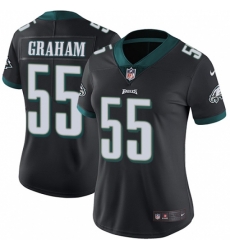 Women's Nike Philadelphia Eagles #55 Brandon Graham Black Alternate Vapor Untouchable Limited Player NFL Jersey