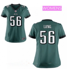 Womens Philadelphia Eagles #56 Chris Long Midnight Green Team Color Stitched NFL Nike Jersey