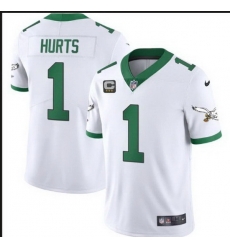 Youth Philadelphia Eagles 1 Jalen Hurts White Vapor Untouchable Limited Stitched Football Jersey Youth Philadelphia Eagles 1 Jalen Hurts White Vapor Untouchable Limited Stitched Football Jersey
