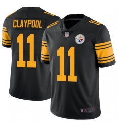 Men Nike Steelers 11 Chase Claypool Black Rush Vapor Limited Stitched NFL Jersey