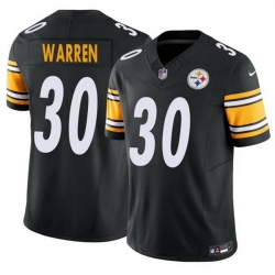 Men Pittsburgh Steelers 30 Jaylen Warren Black 2025 F U S E  Vapor Untouchable Limited Stitched Jersey