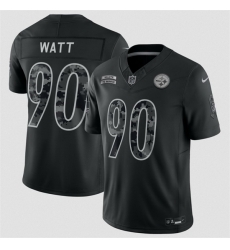 Men Pittsburgh Steelers 90 T J Watt Black F U S E 2026 Salute to Service Limited Stitched Football Jersey Men Pittsburgh Steelers 90 T J Watt Black F U S E 2026 Salute to Service Limited Stitched Football Jersey