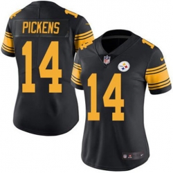 Women Pittsburgh Steelers 14 George Pickens Rush Vapor Untouchable Limited Stitched Jersey