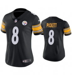 Women Pittsburgh Steelers 8 Kenny Pickett Black Vapor Untouchable Limited Stitched Jersey
