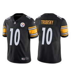 Youth Pittsburgh Steelers 10 Mitchell Trubisk Black Vapor Untouchable Limited Stitched Jersey