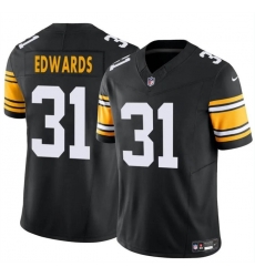 Youth Pittsburgh Steelers 31 Daijun Edwards Black 2024 F U S E  Alternate Vapor Untouchable Limited Stitched Football Jersey