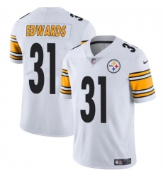 Youth Pittsburgh Steelers 31 Daijun Edwards White Vapor Untouchable Limited Stitched Football Jersey