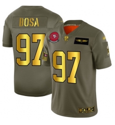 49ers 97 Nick Bosa Camo Gold Men Stitched Football Limited 2019 Salute To Service Jersey