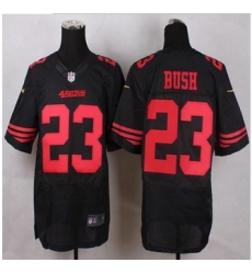 New San Francisco 49ers #23 Reggie Bush Black Alternate Men Stitched NFL Elite Jersey