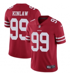 Nike 49ers 99 Javon Kinlaw Red Team Color Men Stitched NFL Vapor Untouchable Limited Jersey