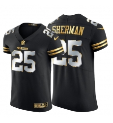 San Francisco 49ers 25 Richard Sherman Men Nike Black Edition Vapor Untouchable Elite NFL Jersey