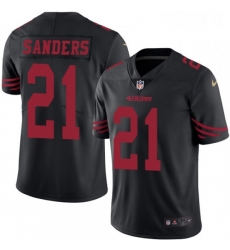 Youth Nike San Francisco 49ers 21 Deion Sanders Limited Black Rush Vapor Untouchable NFL Jersey