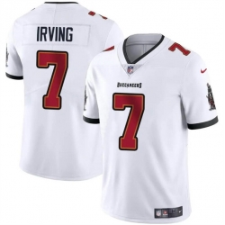 Men Tampa Bay Buccaneers 7 Bucky Irving White Vapor Limited Stitched Jersey