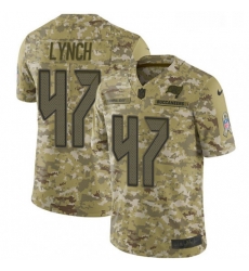 Mens Nike Tampa Bay Buccaneers 47 John Lynch Limited Camo 2018 Salute to Service NFL Jersey