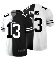 Tampa Bay Buccaneers 13 Mike Evans Men Black V White Peace Split Nike Vapor Untouchable Limited NFL Jersey