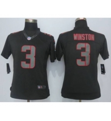 nike women nfl jerseys tampa bay buccaneers 3 winston black[nike impact limited]