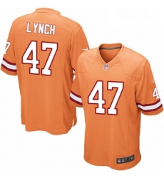 Youth Nike Tampa Bay Buccaneers 47 John Lynch Elite Orange Glaze Alternate NFL Jersey