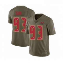 Youth Tampa Bay Buccaneers 93 Ndamukong Suh Limited Olive 2017 Salute to Service Football Jersey