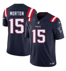 Men New England Patriots 15 Behren Morton Navy 2026 Draft F U S E Vapor Limited Stitched Football Jersey Men New England Patriots 15 Behren Morton Navy 2026 Draft F U S E Vapor Limited Stitched Football Jersey