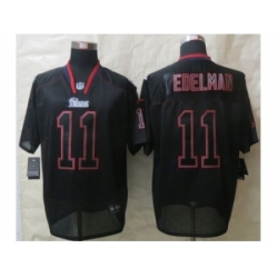 Nike New England Patriots 11 Julian Edelman Black Elite Lights Out NFL Jersey