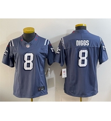 Women New England Patriots 8 Stefon Diggs 2025 Rivalries Stitched Football Jersey Women New England Patriots 8 Stefon Diggs 2025 Rivalries Stitched Football Jersey