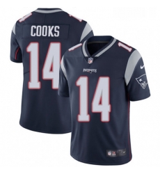 Youth Nike New England Patriots 14 Brandin Cooks Navy Blue Team Color Vapor Untouchable Limited Player NFL Jersey