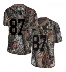 Youth Nike New England Patriots 87 Rob Gronkowski Camo Untouchable Limited NFL Jersey