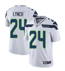 Seahawks 24 Marshawn Lynch White Vapor Untouchable Limited Jersey