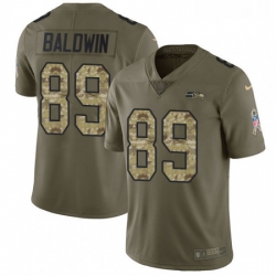 Youth Nike Seattle Seahawks 89 Doug Baldwin Limited OliveCamo 2017 Salute to Service NFL Jersey