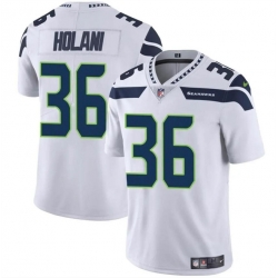 Youth Seattle Seahawks 36 George Holani White Vapor Limited Stitched Football Jersey