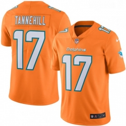 Youth Nike Miami Dolphins 17 Ryan Tannehill Limited Orange Rush Vapor Untouchable NFL Jersey