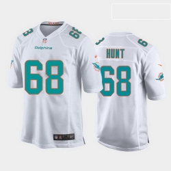 youth robert hunt miami dolphins white game jersey 