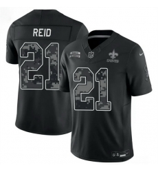 Men New Orleans Saints 21 Justin Reid Black F U S E 2026 Salute to Service Limited Stitched Football Jersey