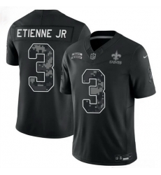 Men New Orleans Saints 3 Travis Etienne Jr Black F U S E 2026 Salute to Service Limited Stitched Football Jersey Men New Orleans Saints 3 Travis Etienne Jr Black F U S E 2026 Salute to Service Limited Stitched Football Jersey