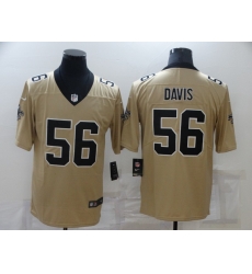 Men New Orleans Saints 56 Demario Davis Gold 2019 Inverted Legend Stitched NFL Nike Limited Jersey